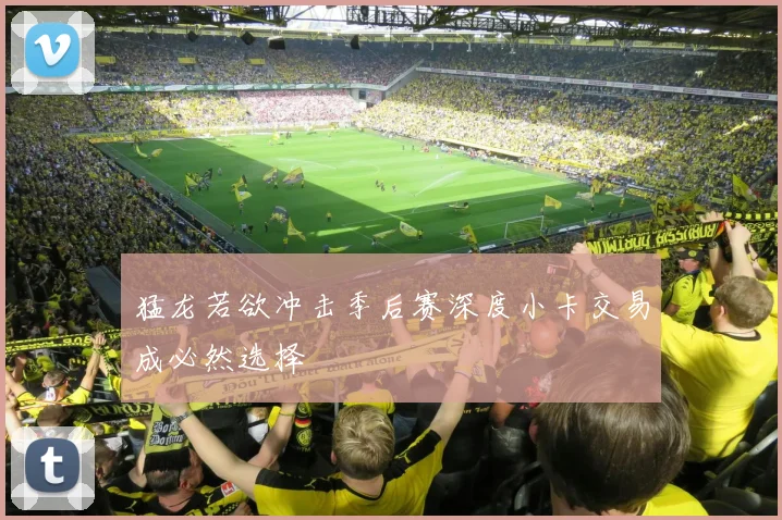 猛龙若欲冲击季后赛深度小卡交易成必然选择
